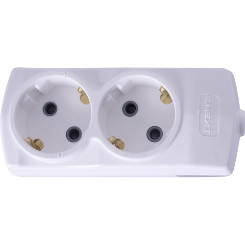 Колодка 2 гнезда, с заземлением, etes.2.z Enext s042100