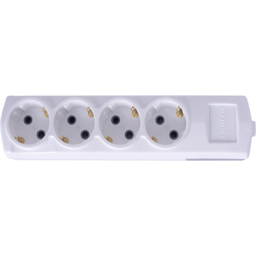 Колодка 4 гнезда, с заземлением, etes.4.z Enext s042103