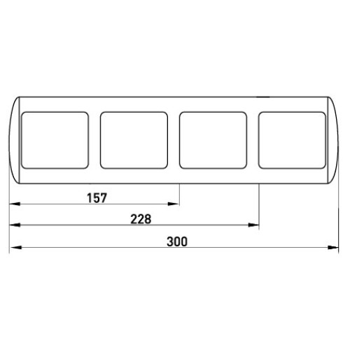 Рамка 4-местная, e.install.stand.frame.4 Enext ins0050004
