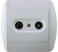 Розетка TV+радио с рамкой, e.install.stand.815TM Enext