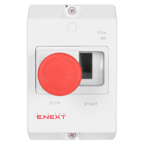 Корпус пластиковый e.mp.pro.box с кнопкой Стоп, IP54 Enext p004036