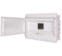 Корпус встраиваемый пластиковый (PT) 13-модульный, однорядный, IP30, с непрозрачной дверцей, Tarel