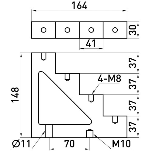 Изолятор ступенчатый 600A, e.step.ct4-40 Enext s054103