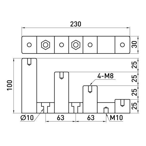 Изолятор ступенчатый 700A, e.step.cj4-30 Enext s054104