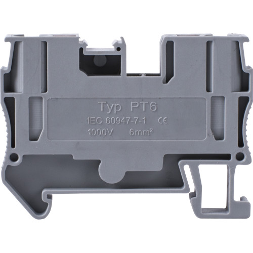 Клеммная колодка наборная на DIN-рейку, e.tc.din.spring.6 Enext s070004