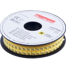 Маркер кабельный 3-6 кв.мм, N, 350 шт, e.marker.stand.3.6.N Enext