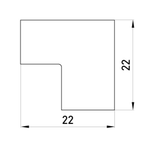 Внутренний угол для короба 15х10мм, e.trunking.blend.in.stand.15.10 Enext s4033001