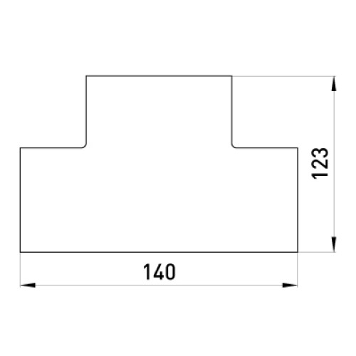 Т-соединитель для короба 100х60мм, e.trunking.t.channel.stand.100.60 Enext s5033011