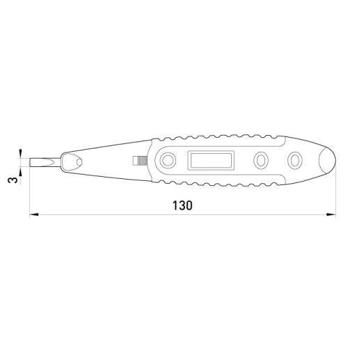 Индикатор-тестер 130х3 прямой шлиц АС/DC12-250В, e.tool.test10 Enext t001110