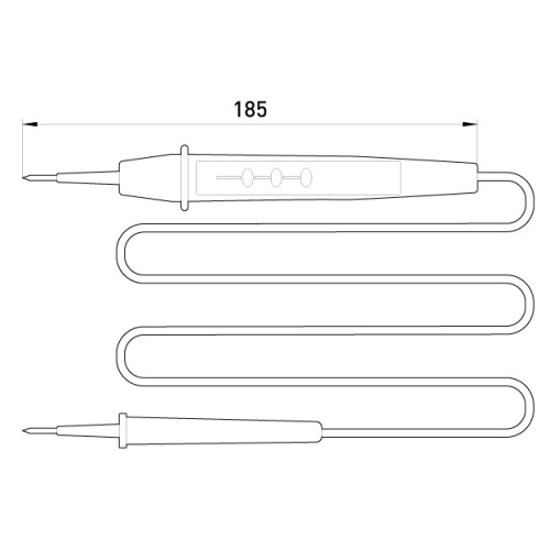 Индикатор 185мм двухполюсный АС/DC6-380В, e.tool.test11 Enext t001111