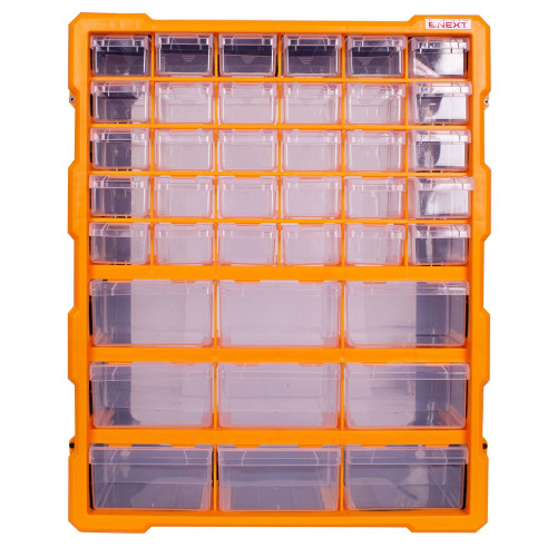 Органайзер пластиковый, 24" 39-секционный 381х157х475мм, e.toolbox.pro.21 Enext t011021