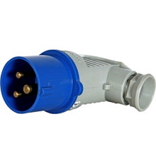 Силовая вилка переносная угловая 3Р+Z, 400В,32A,IP44, Tarel
