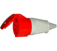 Силовая розетка переносная 3Р+N+PE, 250/400В, 32А, IP44, Tarel