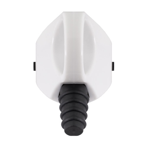 Вилка бытовая заземлением, 16А, угловая, белая, с ручкой, e.plug.angle.005.16,с Enext s9100046