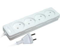 Удлинитель 4 гнезда, 3м, без заземлением, baby protect, e.es.4.3.b Enext