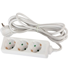 Удлинитель 3 гнезда, 5м, с заземлением, baby protect, e.es.3.5.zb Enext