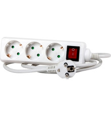 Удлинитель 3 гнезда, 3м, с заземлением, с выключателем, baby protect, e.es.3.3.zsb Enext