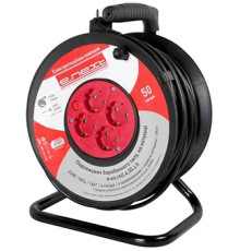 Удлинитель барабанного типа, на катушке, с заземлением, 50м, baby protect, провод 3х1,5кв.мм, e.es.roll.4.50.zb Enext