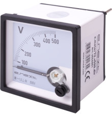 Вольтметр щитовой АС 500В прямое включение 72х72мм, e.meter72.v500.dir Enext