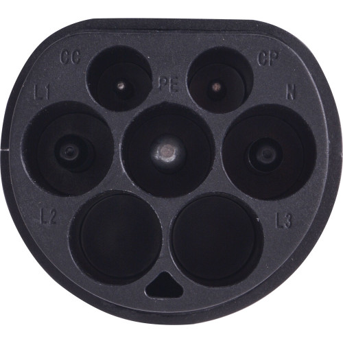 Переходник из Т2 на Т1, монолит, 32А, e.charge.adapter.T2-T1 Enext p085101