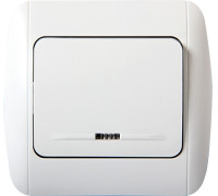 Выключатель одноклавишный с подсветкой с рамкой, e.install.stand.811L Enext