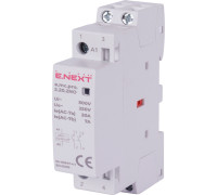 Модульный контактор 2р, 20А, 2NO, 220В, e.mc.pro.2.20.2NO Enext