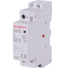 Модульный контактор 2р, 20А, 2NO, 220В, e.mc.pro.2.20.2NO Enext