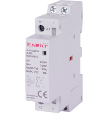Модульный контактор 2р, 25А, 1NO+1NC, 220В, e.mc.pro.2.25.1NO+1NC Enext