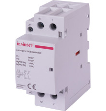 Модульный контактор 2р, 63А, 1NO+1NC, 220В, e.mc.pro.2.63.1NO+1NC Enext
