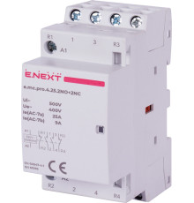 Модульный контактор 4р, 25А, 2NO+2NC, 220В, e.mc.pro.4.25.2NO+2NC Enext