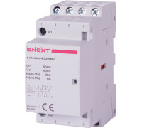 Модульный контактор 4р, 25А, 4NO, 220В, e.mc.pro.4.25.4NO Enext
