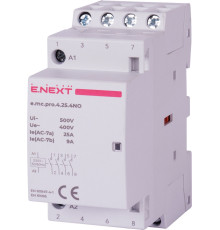 Модульный контактор 4р, 25А, 4NO, 220В, e.mc.pro.4.25.4NO Enext