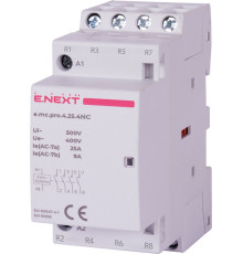 Модульный контактор 4р, 25А, 4NC, 220В, e.mc.pro.4.25.4NC Enext