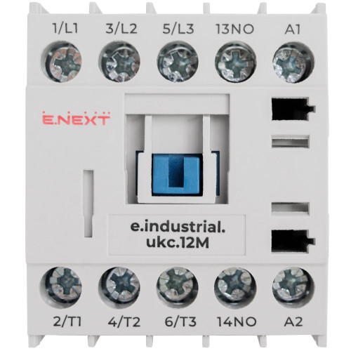 Контактор 12А, 220В, no, малогабаритный, e.industrial.ukc.12M.220.NO Enext i.0090018