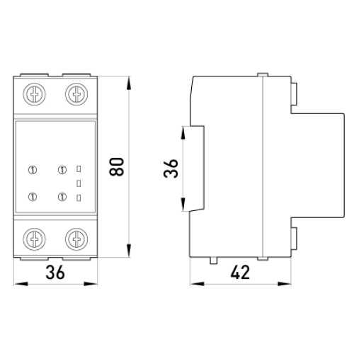 Реле контроля напряжения однофазное 25А, e.control.v01 Enext p0690006