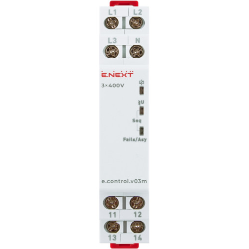 Реле контроля напряжения трехфазное нерегулируемое, e.control.v03m Enext p0690020