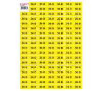 Самоклеящаяся наклейка 36В (40х20мм) 102 шт/лист, e.sticker.voltage.36.1 Enext