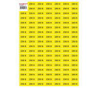 Самоклеящаяся наклейка 230В (40х20мм) 102 шт/лист, e.sticker.voltage.230.1 Enext