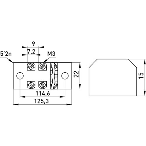 Клеммная колодка защищенная 15А, 12 полюсов, e.tc.protect.15.12 Enext p056005