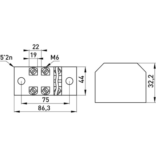Клеммная колодка защищенная 100А, 3 полюса, e.tc.protect.100.3 Enext p056023