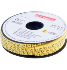 Маркер кабельный 2-4 кв.мм, C, 500 шт, e.marker.stand.2.4.C Enext