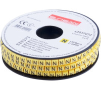 Маркер кабельный 2-4 кв.мм, N, 500 шт, e.marker.stand.2.4.N Enext