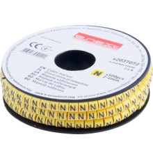 Маркер кабельный 2-4 кв.мм, N, 500 шт, e.marker.stand.2.4.N Enext