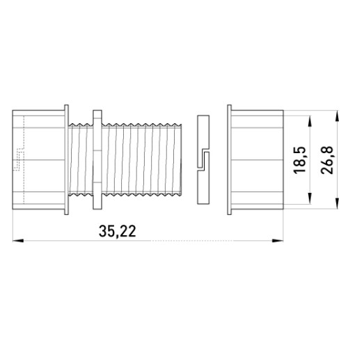 Соединитель металлический цанговый, e.industrial.pipe.connect.collet.1/2' Enext i0430001