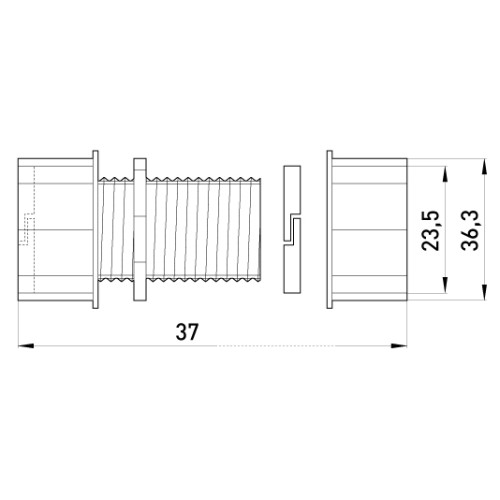 Соединитель металлический цанговый, e.industrial.pipe.connect.collet.3/4' Enext i0430002