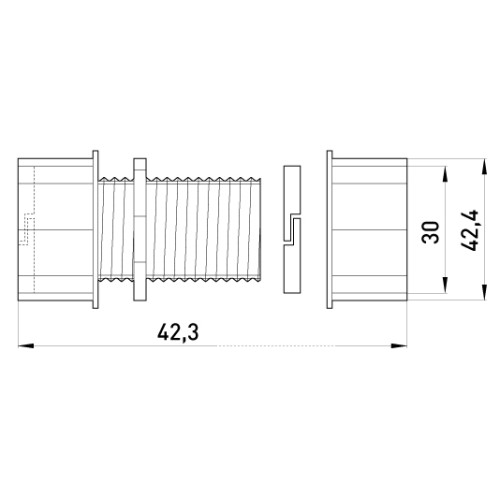 Соединитель металлический цанговый, e.industrial.pipe.connect.collet.1' Enext i0430003