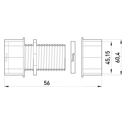 Соединитель металлический цанговый, e.industrial.pipe.connect.collet.1-1/2' Enext i0430005