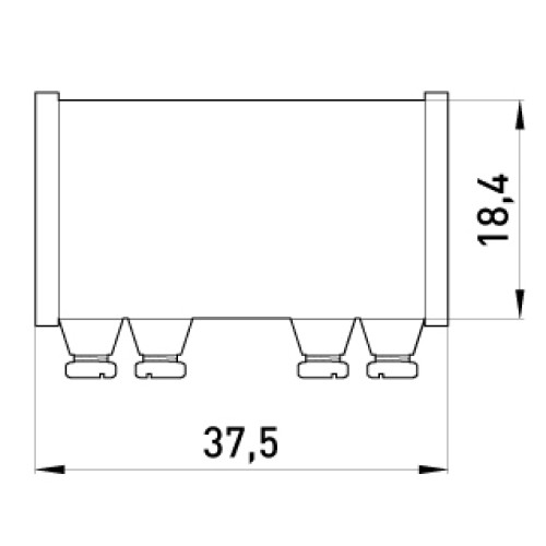 Соединитель металлический на винтах, e.industrial.pipe.connect.screw.1/2' Enext i0440001