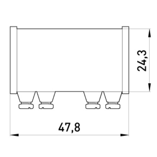 Соединитель металлический на винтах, e.industrial.pipe.connect.screw.3/4' Enext i0440002
