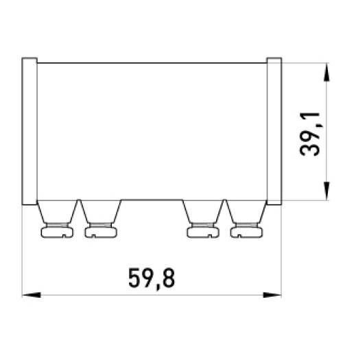 Соединитель металлический на винтах, e.industrial.pipe.connect.screw.1-1/4' Enext i0440004
